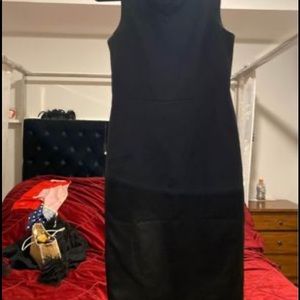 Michael Kors black silk midi dress size 2.